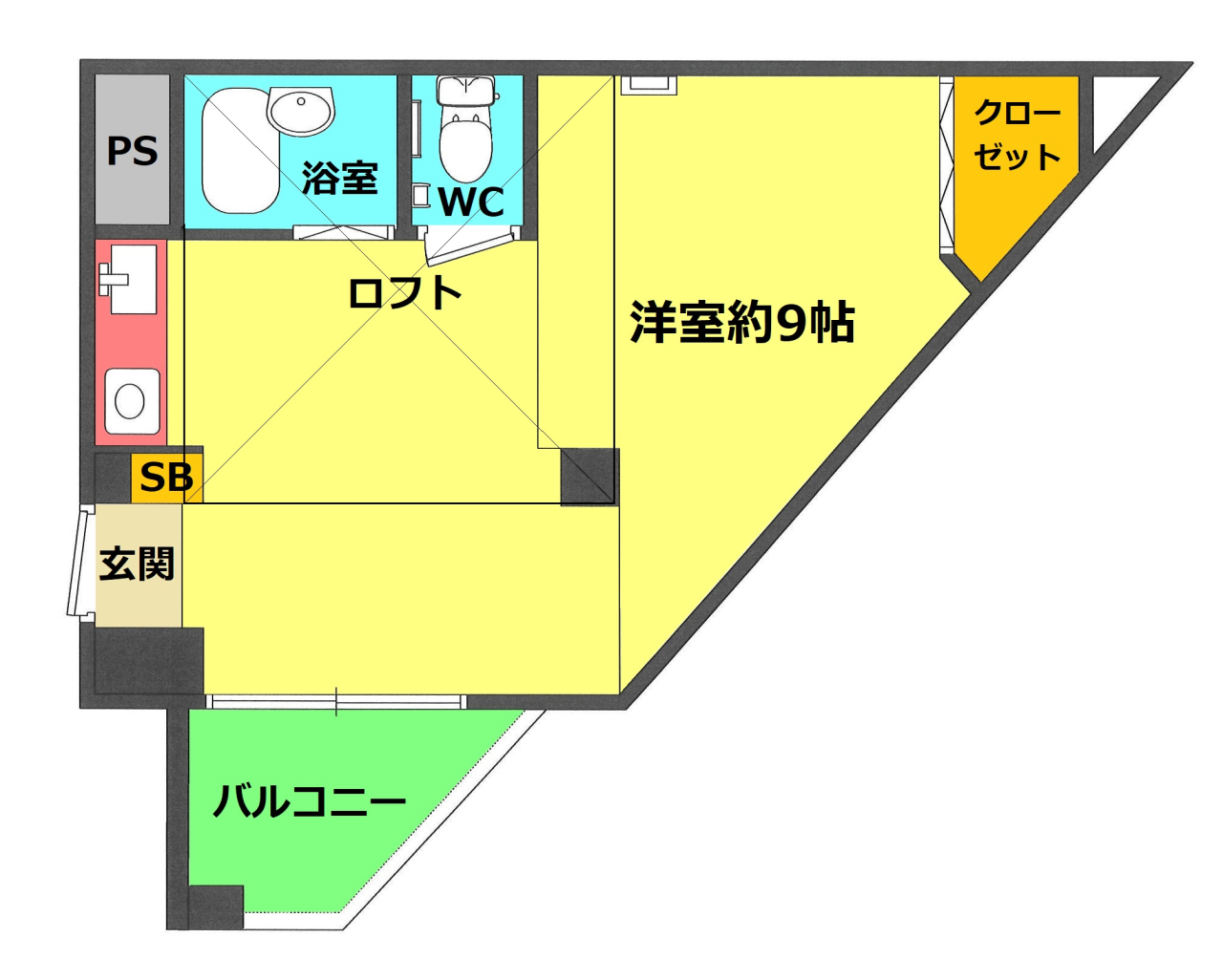 香里405号カラー図面