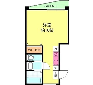 1号室 カラー図面